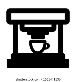 coffee maker icon isolated sign symbol vector illustration - high quality black style vector icons
