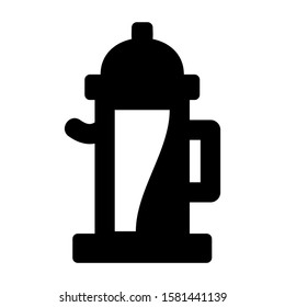 coffee maker icon isolated sign symbol vector illustration - high quality black style vector icons
