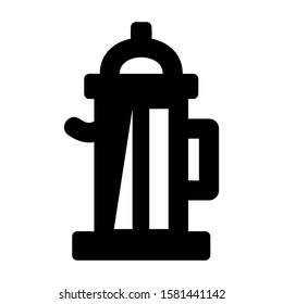 coffee maker icon isolated sign symbol vector illustration - high quality black style vector icons
