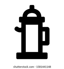 coffee maker icon isolated sign symbol vector illustration - high quality black style vector icons
