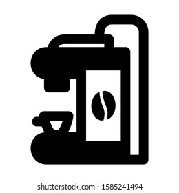 coffee maker icon isolated sign symbol vector illustration - high quality black style vector icons
