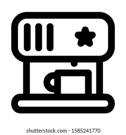 coffee maker icon isolated sign symbol vector illustration - high quality black style vector icons
