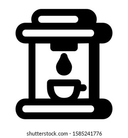 coffee maker icon isolated sign symbol vector illustration - high quality black style vector icons
