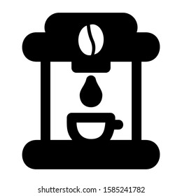 coffee maker icon isolated sign symbol vector illustration - high quality black style vector icons
