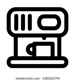 coffee maker icon isolated sign symbol vector illustration - high quality black style vector icons
