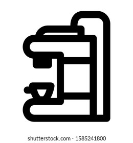coffee maker icon isolated sign symbol vector illustration - high quality black style vector icons
