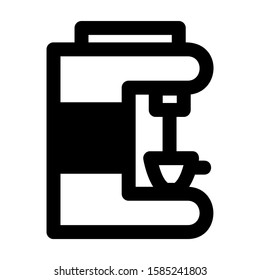 coffee maker icon isolated sign symbol vector illustration - high quality black style vector icons

