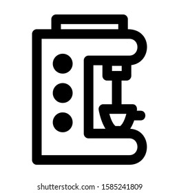 coffee maker icon isolated sign symbol vector illustration - high quality black style vector icons
