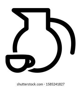 coffee maker icon isolated sign symbol vector illustration - high quality black style vector icons
