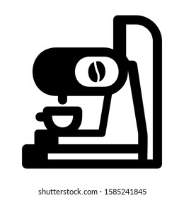 coffee maker icon isolated sign symbol vector illustration - high quality black style vector icons
