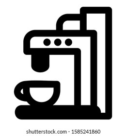 coffee maker icon isolated sign symbol vector illustration - high quality black style vector icons
