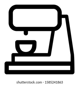 coffee maker icon isolated sign symbol vector illustration - high quality black style vector icons
