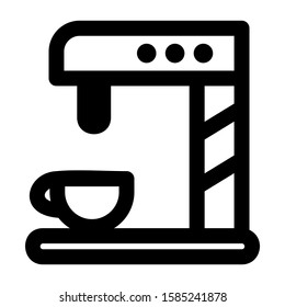 coffee maker icon isolated sign symbol vector illustration - high quality black style vector icons
