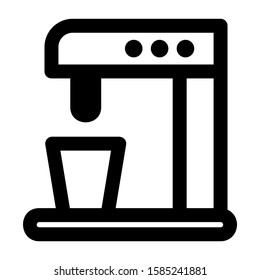coffee maker icon isolated sign symbol vector illustration - high quality black style vector icons
