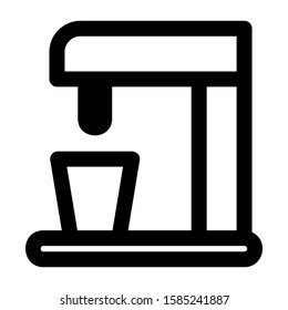 coffee maker icon isolated sign symbol vector illustration - high quality black style vector icons
