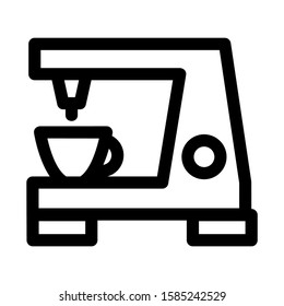 coffee maker icon isolated sign symbol vector illustration - high quality black style vector icons
