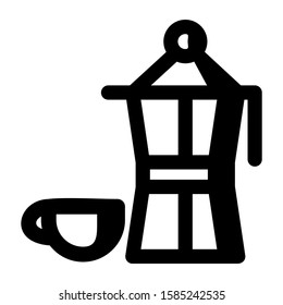 coffee maker icon isolated sign symbol vector illustration - high quality black style vector icons

