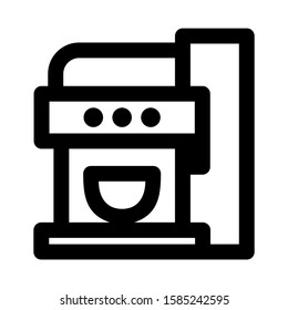 coffee maker icon isolated sign symbol vector illustration - high quality black style vector icons
