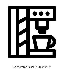 coffee maker icon isolated sign symbol vector illustration - high quality black style vector icons
