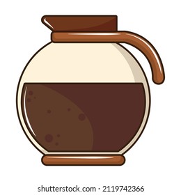 Kaffeemaschine Symbol einzeln auf Vektorgrafik