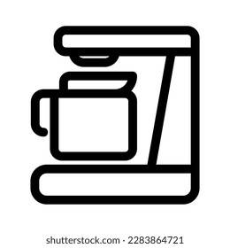 coffee maker icon or logo isolated sign symbol vector illustration - high quality black style vector icons
