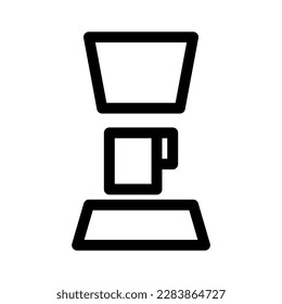 coffee maker icon or logo isolated sign symbol vector illustration - high quality black style vector icons
