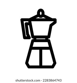 coffee maker icon or logo isolated sign symbol vector illustration - high quality black style vector icons
