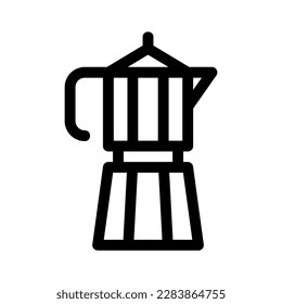 coffee maker icon or logo isolated sign symbol vector illustration - high quality black style vector icons
