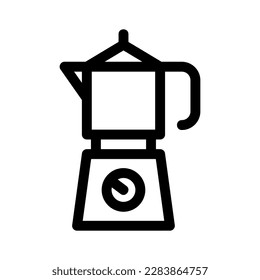 coffee maker icon or logo isolated sign symbol vector illustration - high quality black style vector icons
