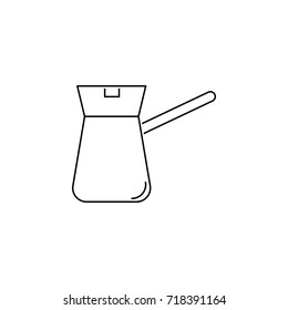coffee maker icon on white background