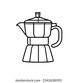 Coffee maker icon representing kitchen appliances and morning routines.