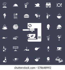 Coffee maker icon. restaurant set of icons