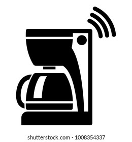 Coffee maker icon. Simple illustration of coffee maker vector icon for web