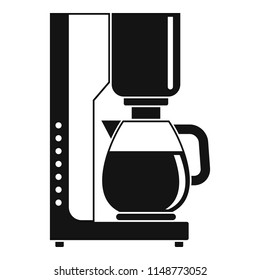 Coffee maker icon. Simple illustration of coffee maker vector icon for web design isolated on white background