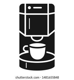 Coffee maker icon. Simple illustration of coffee maker vector icon for web design isolated on white background