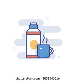 Coffee Maker icon style illustration. EPS 10 file 