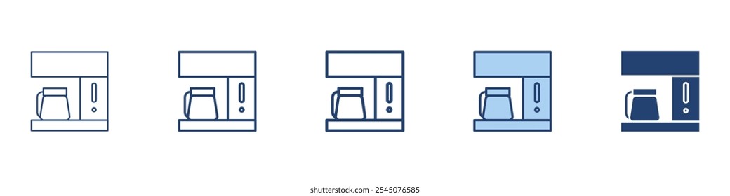 Coffee maker icon Symbol set collection