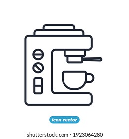 Coffee maker icon. Coffee maker symbol template for graphic and web design collection logo vector illustration