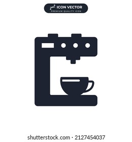 coffee maker icon symbol template for graphic and web design collection logo vector illustration