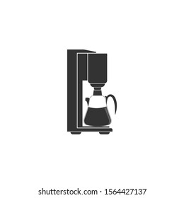 Coffee maker icon in trendy flat style isolated on white background. Symbol for your web site design. Vector illustration, EPS
