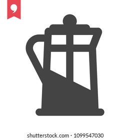 Coffee maker icon vector