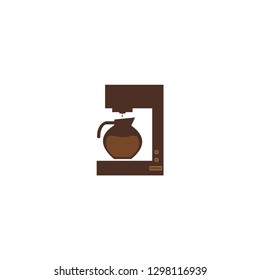 Coffee maker icon vector.