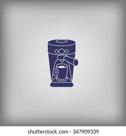 Coffee maker. Icon vector