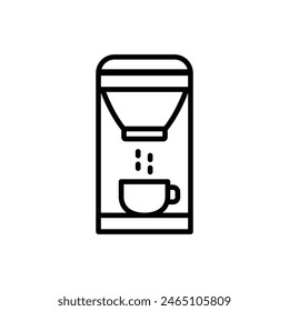 coffee maker icon   vector cafeteria sign 