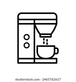 coffee maker icon   vector cafeteria sign 