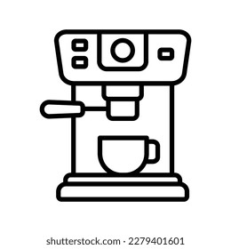 coffee maker icon vector design template in white background