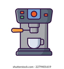 coffee maker icon vector design template in white background