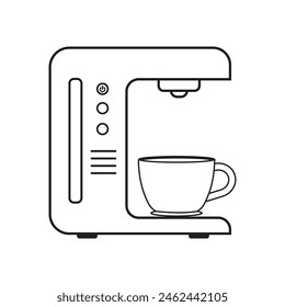 Coffee maker icon vector illustration simple design