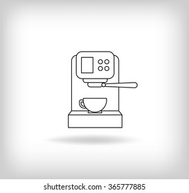 Icono del Cafetero. Ilustración vectorial