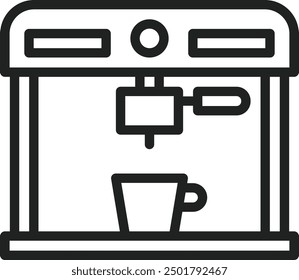 Coffee Maker icon vector image. Suitable for mobile application web application and print media.